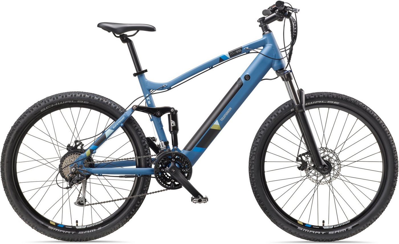 Telefunken E-Bike Aufsteiger M935, 24 Gang Shimano Acera Schaltwerk, Kettenschaltung, Heckmotor, 504 Wh Akku von Telefunken