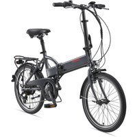 Telefunken E-Bike F820, Faltrad mit 6 Gang Kettenschaltung, Anthrazit von Telefunken