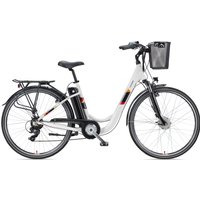 Telefunken E-Bike "Multitalent RC822", 7 Gang, Shimano, Tourney, Frontmotor 250 W, (ca. 100 km Reichweite-2 V-Bremsen-Beleuchtung-Straßenzulassung), City Elektrofahrrad, Pedelec, Damen Herren, 28 Zoll, 36 V 374 Wh Akku von Telefunken