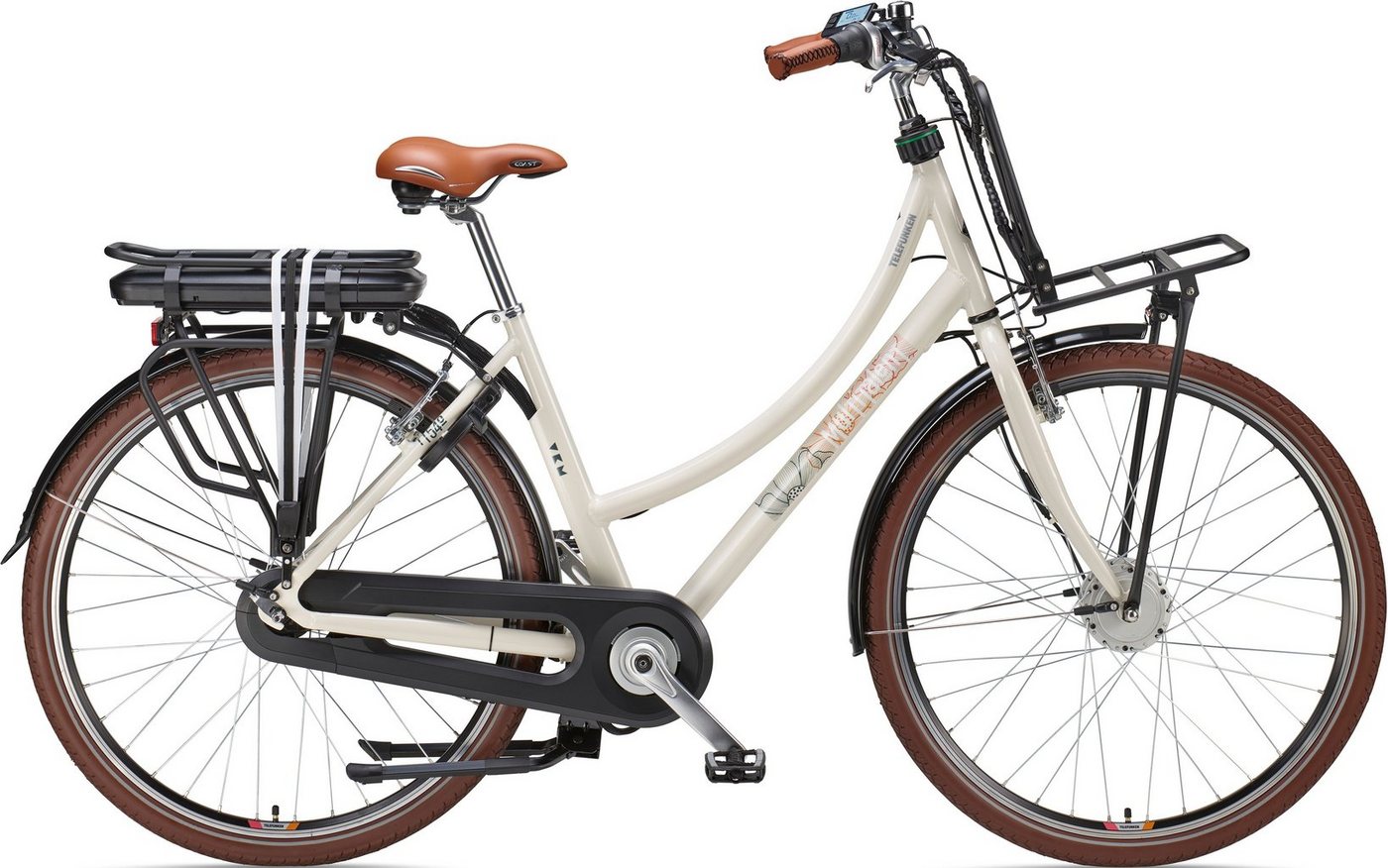 Telefunken E-Bike Multitalent RT540, 7 Gang Shimano Nexus Schaltwerk, Nabenschaltung, Frontmotor, 468 Wh Akku von Telefunken