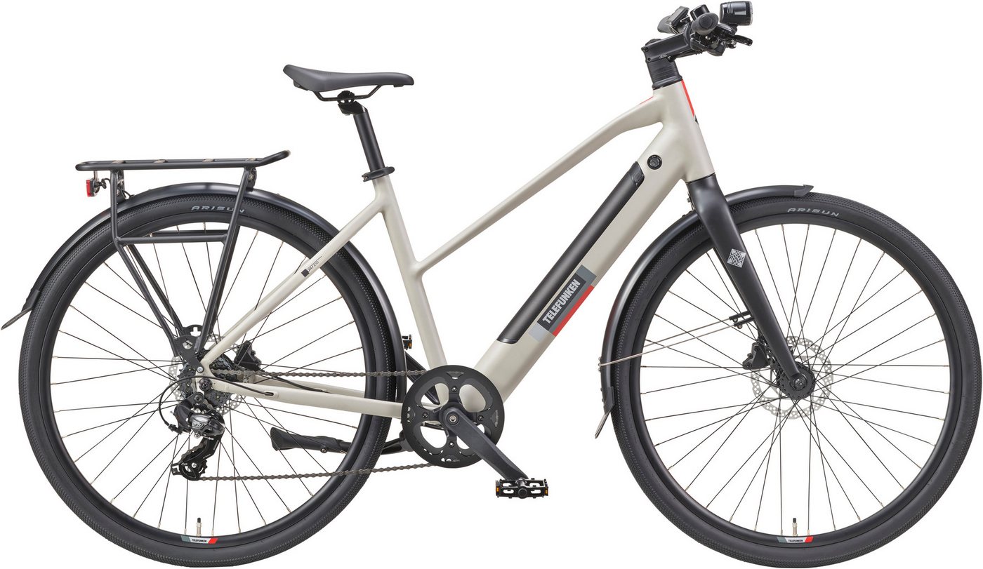 Telefunken E-Bike UH210 Damen, 7 Gang Shimano, Kettenschaltung, Heckmotor, 417,6 Wh Akku von Telefunken