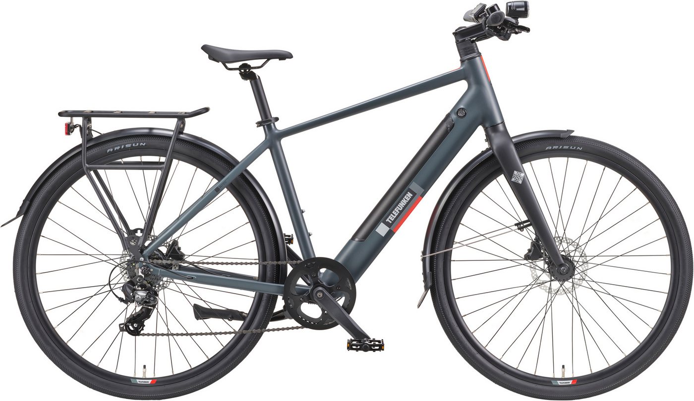 Telefunken E-Bike UH210 Herren, 7 Gang Shimano, Kettenschaltung, Heckmotor, 417,6 Wh Akku von Telefunken