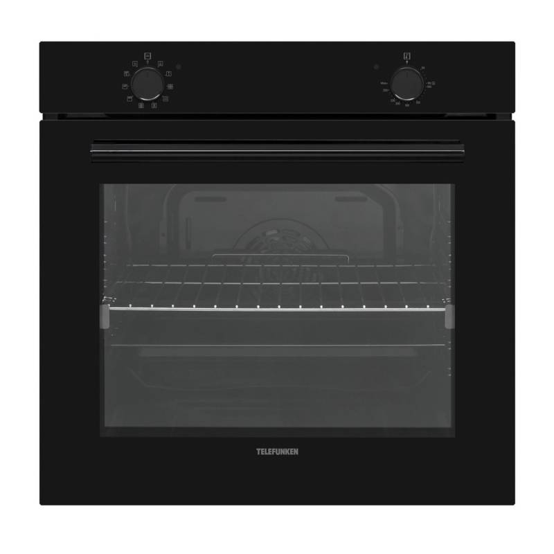 Telefunken Einbaubackofen 75 Liter 10 Betriebsarten Autark Teleskopauszug 60 cm Backofen ECB75A-B von Telefunken