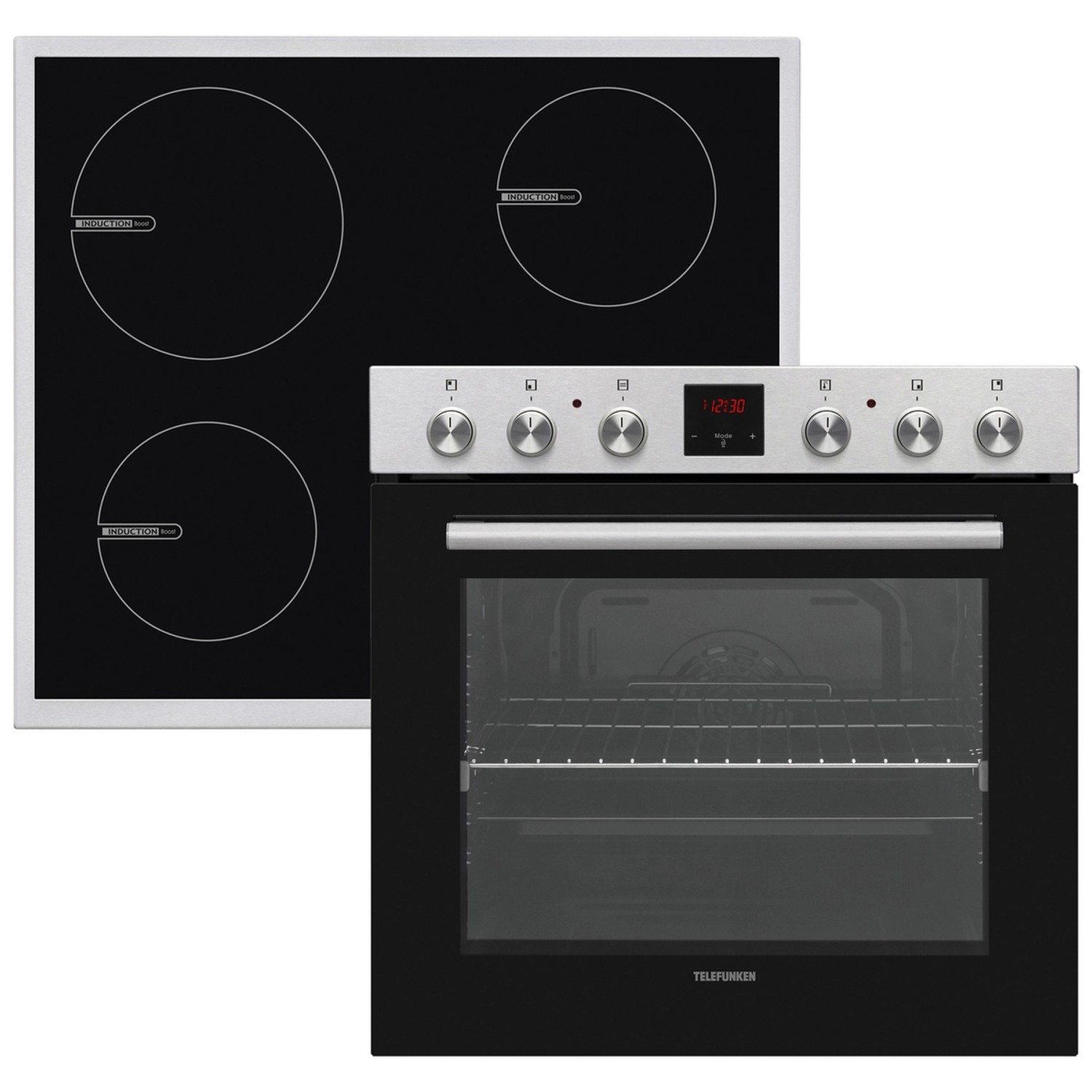 Telefunken Einbauherd-Set Backofen mit Induktionskochfeld 4 Zonen Teleskopauszug 78 Liter B-HS-75-I-I Telefunken Einbauherd-Set Backofen mit Induktionskochfeld 4 Zonen Teleskopauszug 78 Liter B-HS-75-I-I von Telefunken