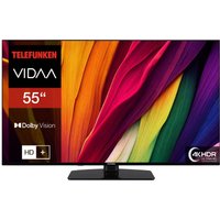 Fernseher 55 Zoll Smart TV VIDAA (4K UHD, HDR Dolby Vision, HD+ 6 Monate, Triple-Tuner) von Telefunken
