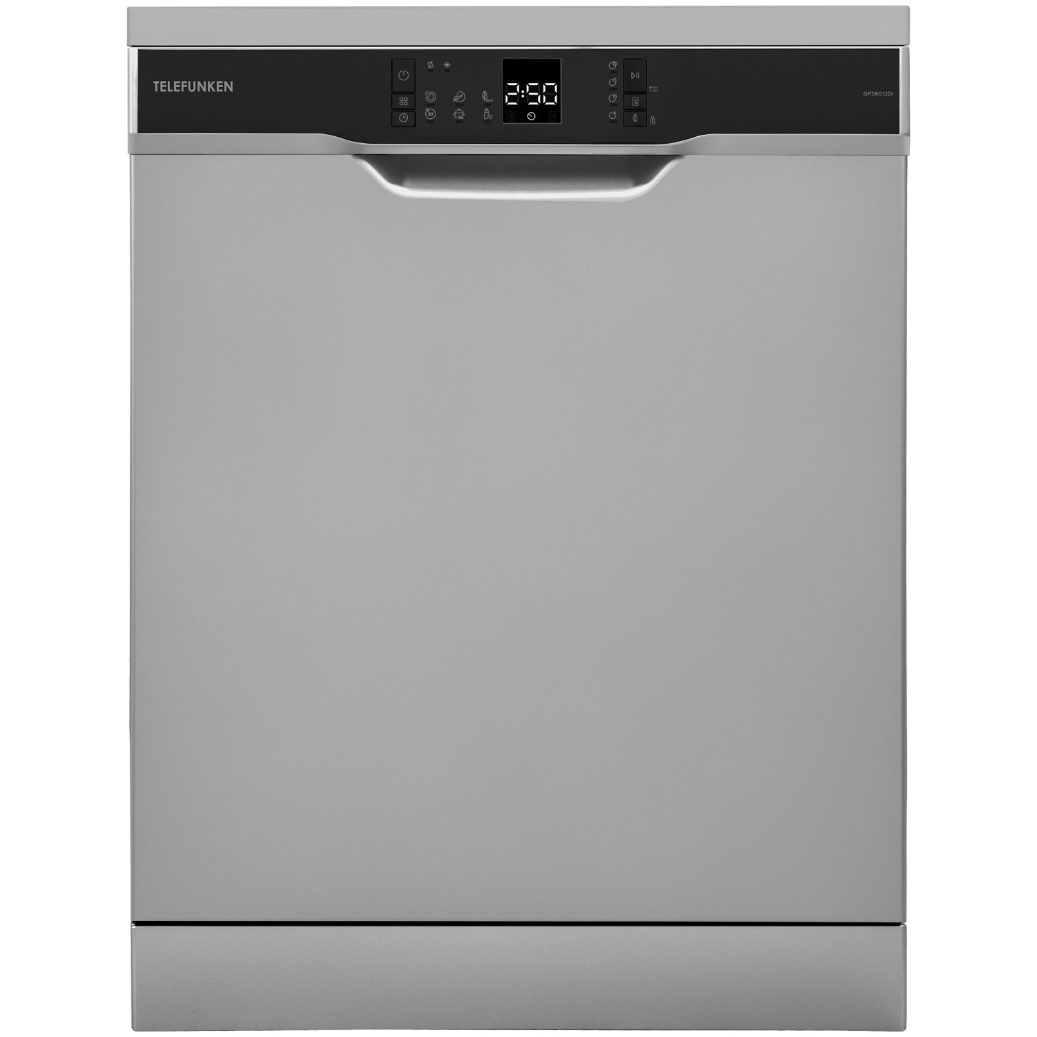 Telefunken Geschirrspüler Freistehend 60 cm Spülmaschine Silber 12 Maßgedecke 6 Programme AquaStop Eco GFS6012DI Telefunken Geschirrspüler Freistehend 60 cm Spülmaschine Silber 12 Maßgedecke 6 Programme AquaStop Eco GFS6012DI von Telefunken