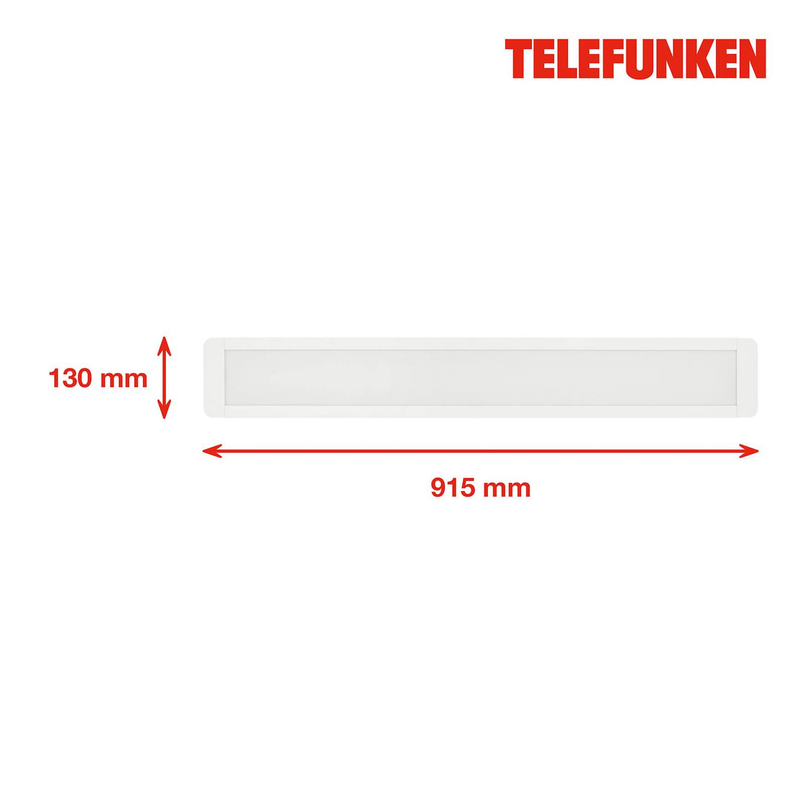 LED-Anbaupanel Poel, Länge 91,5cm, 37W, weiß, 840 von Telefunken