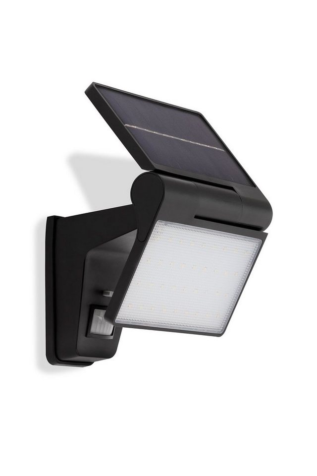 Telefunken LED Außen-Wandleuchte 315205TF, LED fest verbaut, Neutralweiß, Solar Außenleuchte IP44 4000K 420lm 3W 22,9x15,2x12,6cm von Telefunken