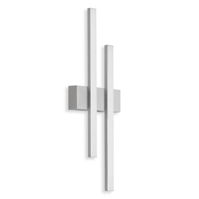Telefunken LED-Außenwandleuchte 'Graz' silber 47 x 15,5 x 4,2 cm von Telefunken