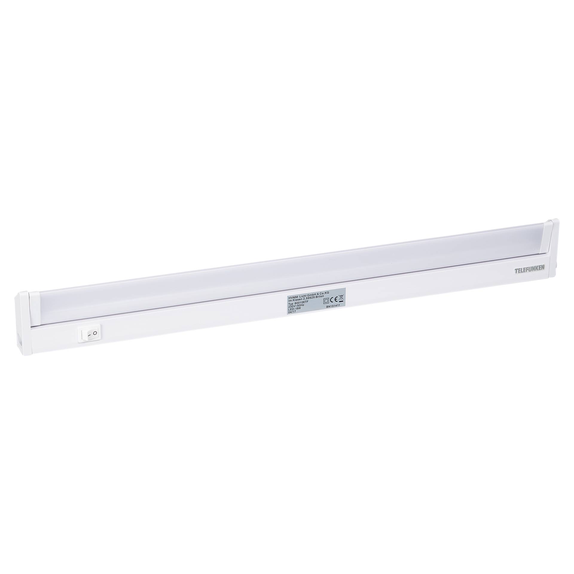 Telefunken LED-Unterbauleuchte weiß 8 W 55 x 6,1 x 2,4 cm Telefunken LED-Unterbauleuchte weiß 8 W 55 x 6,1 x 2,4 cm von Telefunken