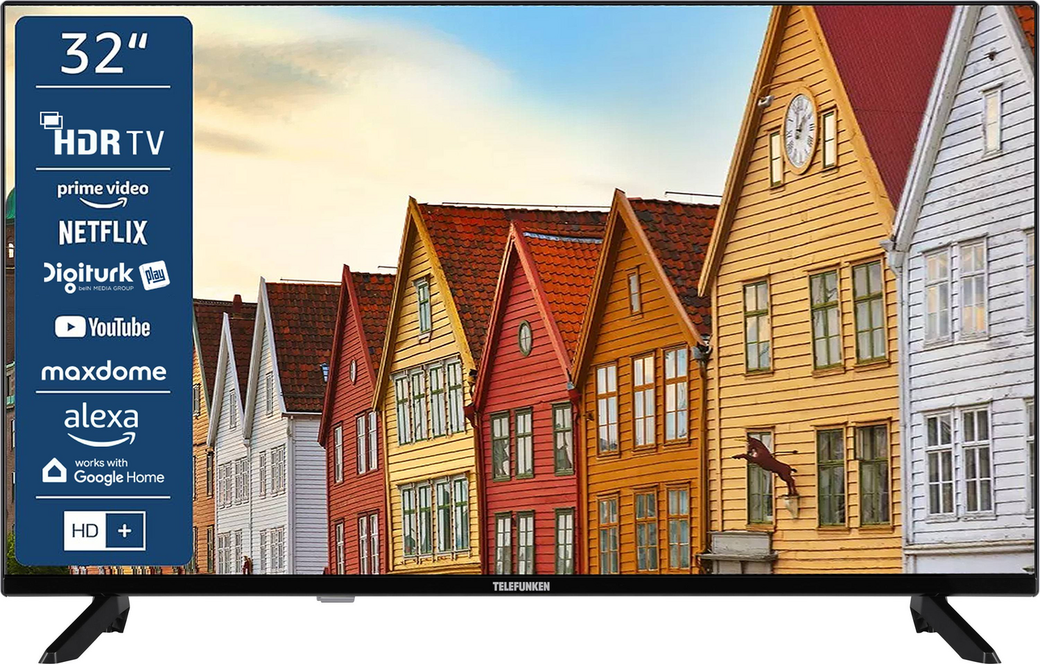 Telefunken Lcd Tv Fernseher 32 Zoll 80 Cm Dvb C Dvb S2 Dvb T2 Hd Ready Schwarz B-Ware Telefunken Lcd Tv Fernseher 32 Zoll 80 Cm Dvb C Dvb S2 Dvb T2 Hd Ready Schwarz B-Ware von Telefunken