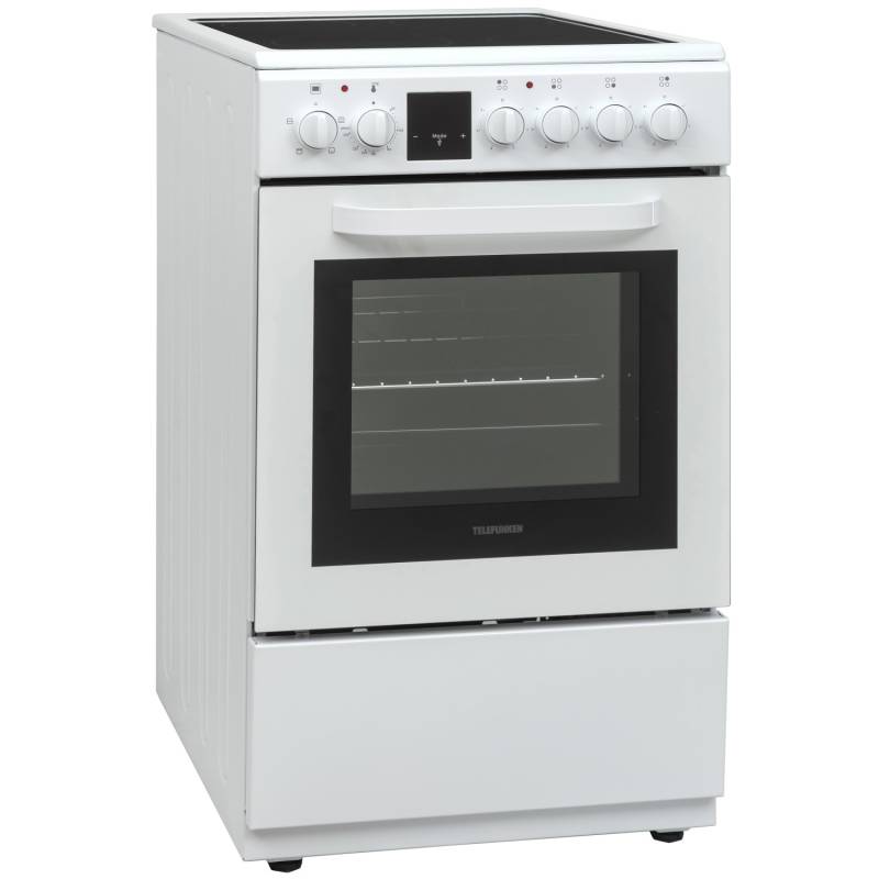 Telefunken Standherd mit Glaskeramik-Kochfeld Elektroherd Freistehend 50 cm Breit Herd mit Backofen und Kochfeld Telefunken Standherd mit Glaskeramik-Kochfeld Elektroherd Freistehend 50 cm Breit Herd mit Backofen und Kochfeld von Telefunken
