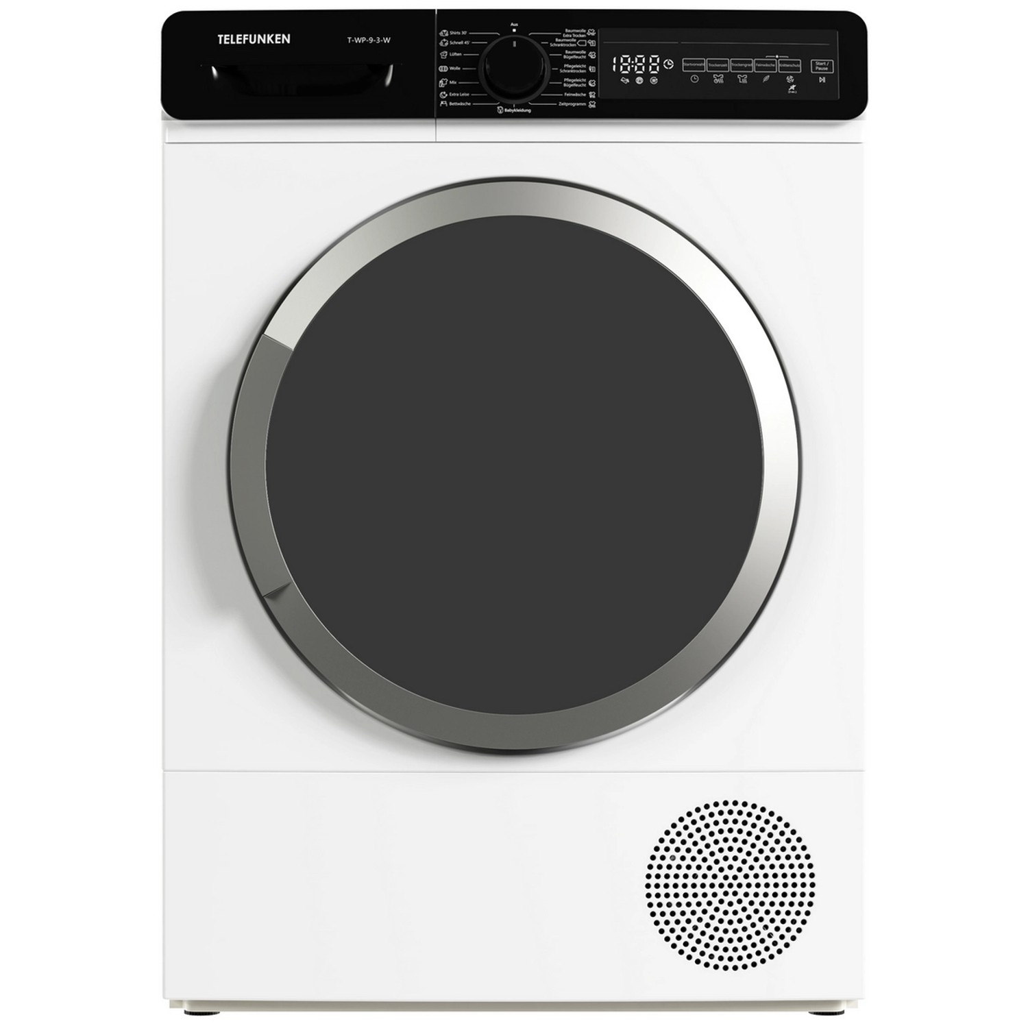 Telefunken Wärmepumpentrockner 9 kg 15 Programme A+++ Startzeitvorwahl Knitterschutz T-WP-9-3-W Telefunken Wärmepumpentrockner 9 kg 15 Programme A+++ Startzeitvorwahl Knitterschutz T-WP-9-3-W von Telefunken