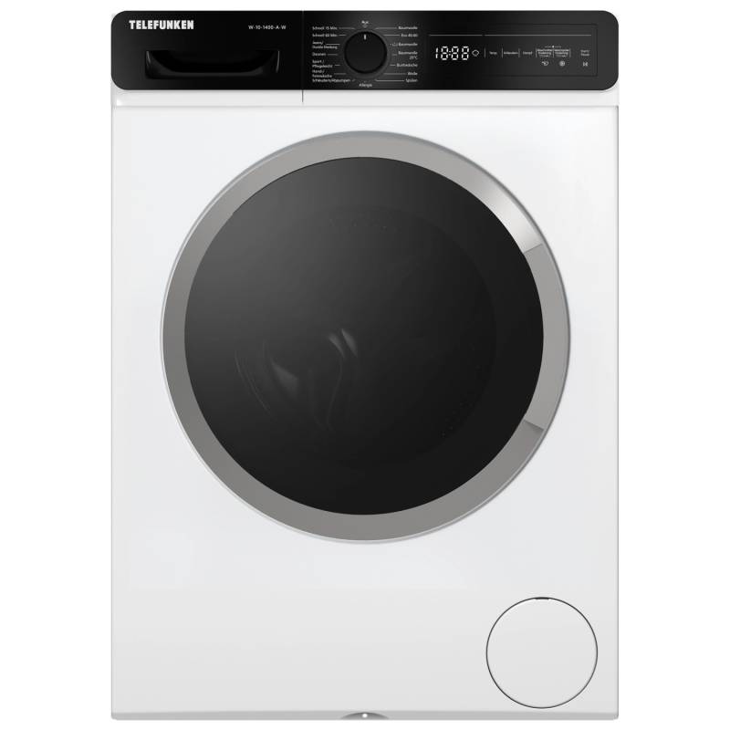 Telefunken Waschmaschine 10kg 1400 U/Min. Dampffunktion Auto-Dosierung Inverter Motor AquaStop W-10-1400-A-W von Telefunken