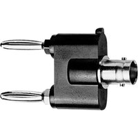 Telegärtner - 100023659 Messadapter BNC-Buchse - Lamellenstecker 4 mm, Lamellenstecker 4 mm Schwarz, von Telegärtner