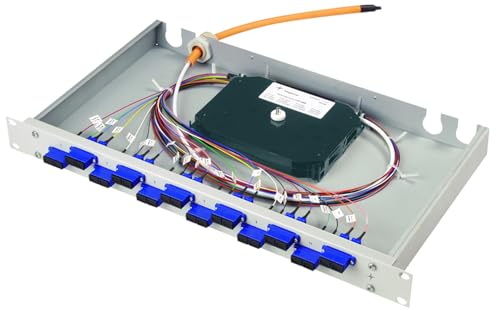 TELEGÄRTNER H02030B9451 LWL Patch Panel Basis Eco mit 12x LC-Duplex lichtgrau von TELEGARTNER