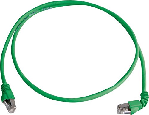 Telegärtner Cat. 7 MP8 FS 600 LSZH 0,5 m; 1 x 90-Degrees 0,5 m grün Netzwerk-Kabel – Netzwerk-Kabel (0,5 m, grün) von TELEGARTNER