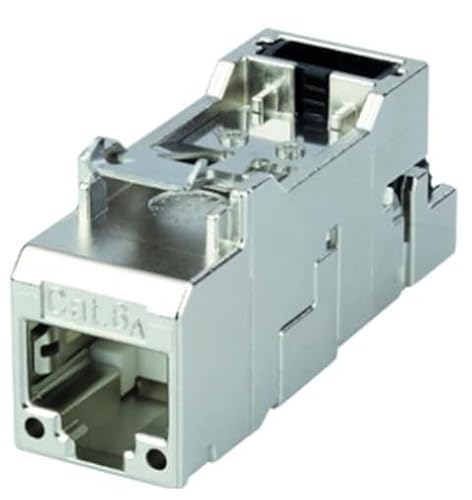 Telegärtner J00029A4000 Drahtverbinder RJ45/11/12 metallic - Drahtverbinder (RJ45/11/12, Metall, IPX0, RoHS, 14,8 mm, 44,1 mm) von TELEGARTNER