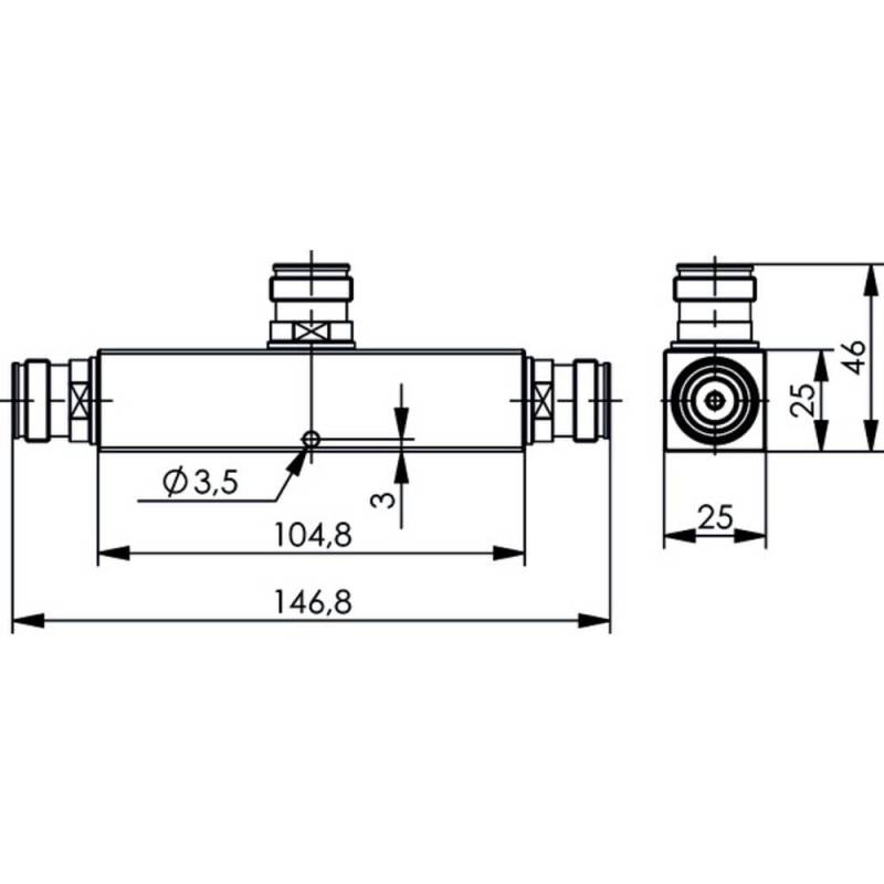 Telegärtner J01447 A0025 J01447 A0025 N Power Splitter B-Ware von Telegärtner
