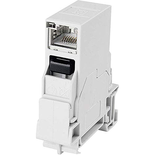 Telegärtner J80023A0003 STX Tragschienen Verbinder Inklusive RJ45 Kupplung von TELEGARTNER