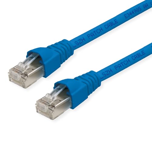 TELEGÄRTNER L00006A0045 Patchkabel Kat.6A (tief), S/FTP, 15m blau von TELEGARTNER