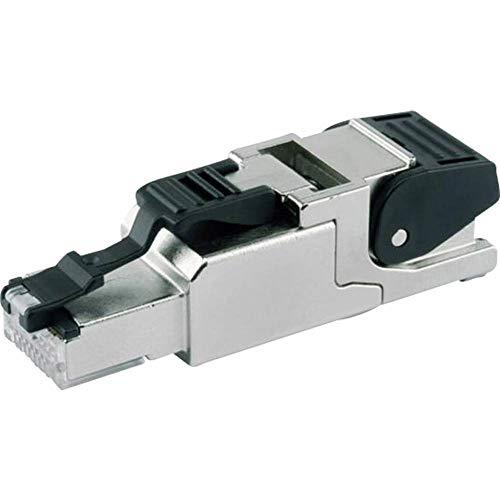 Telegaertner RJ45 Stecker CAT 6A geschirmt J00026A2003 Stecker, gerade Polzahl 8P8C Metall 1St. von TELEGARTNER