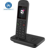 Telekom Sinus A12 Festnetz-Telefon mit Basis und AB Schwarz von Telekom