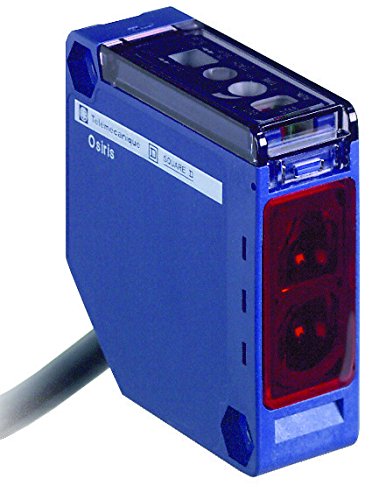 Telemecanique XUK9ARCNL2 Polarisierter Reflex Photoelektrischer Sensor, kompakter 50 x 50 mm Körper, AC/DC-Eingang, 5-adriger Relais AC/DC-Ausgang, 1 NO 1 NC Kontakt, 2 m Elektrokabel von Telemecanique