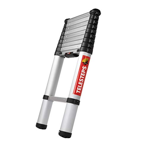Teleskopleiter 3m von TELESTEPS I ECO Line I Mit Air-Damping-System I Anti-Rutschprofil für den sicheren Halt I EN 131 I 72430-681 von Telesteps