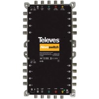 Kaskadenschalter 16Tln 5Eing aktiv 5Ausg NTbeilieg 22 kHz-Generator 130mA 14/18 v - Televes von Televes