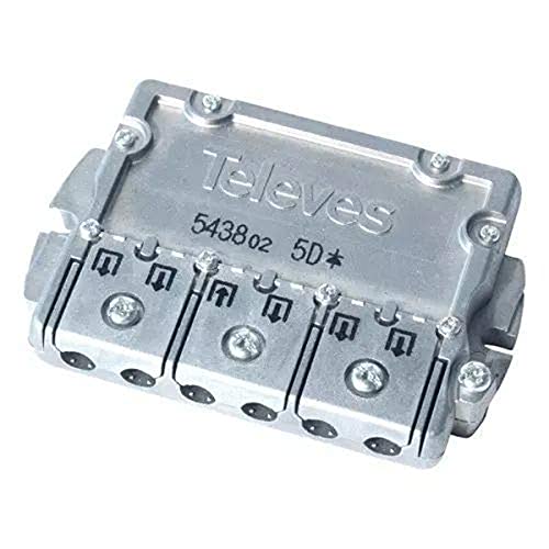 Televes 543802 - PARTITORE EASYF 5VIE 2400MHZ 10/9,5DB Con PASSAGGIO by Pass 1 DIREZIONE von Televes