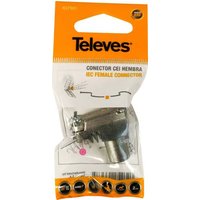Televes 437501 Koax-Winkelkupplung Anschlüsse: Koax-Buchse IEC Televes 437501 Koax-Winkelkupplung Anschlüsse: Koax-Buchse IEC von Televes
