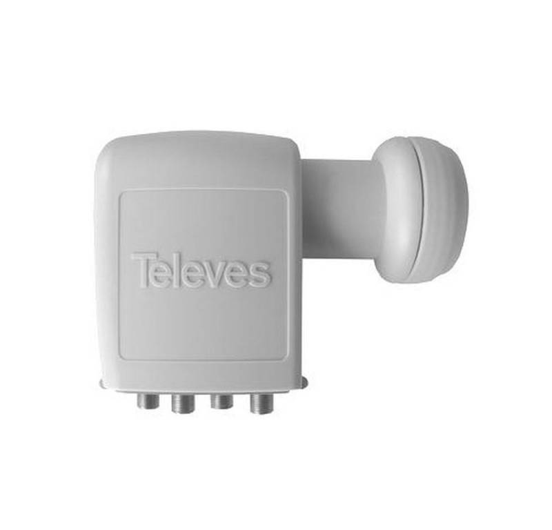 Televes Televes SPU44EN Quad LNB für optimalen Empfang. Universal-Quattro-LNB (niedriges Rauschmaß von 0,3dB) von Televes