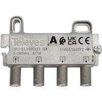 Tv-Splitter 3d 5-2400mhz 8/7db f Televes 519503 Tv-Splitter 3d 5-2400mhz 8/7db f Televes 519503 von Televes