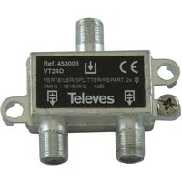 Televes - Verteiler F-Conn 2f 5-1220MHz 4dB von Televes