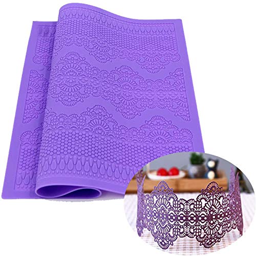 Silikon Spitze Kuchenform, Kuchen Spitze Matte Silikon, Fondant Matte für Tortendeko Spitze Sugar kuchenform,Prägematte Strukturmatte, Spitzemuster, Kuchen Spitzenmatte Präge Kuchenform Silikon Spitze Kuchenform, Kuchen Spitze Matte Silikon, Fondant Matte für Tortendeko Spitze Sugar kuchenform,Prägematte Strukturmatte, Spitzemuster, Kuchen Spitzenmatte Präge Kuchenform von Telismei