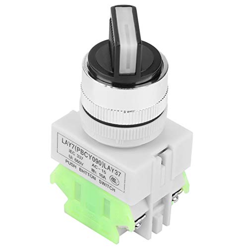Telituny Drehschalter 3 Positionen, 22mm Drehwahlschalter Selbsthemmend Sicherheits Sperrschalter, LAY37-20X/31 ON-OFF Elektrischer Drehschalter für Fernbedienung in der Elektrotechnik, 220V 5A Telituny Drehschalter 3 Positionen, 22mm Drehwahlschalter Selbsthemmend Sicherheits Sperrschalter, LAY37-20X/31 ON-OFF Elektrischer Drehschalter für Fernbedienung in der Elektrotechnik, 220V 5A von Telituny