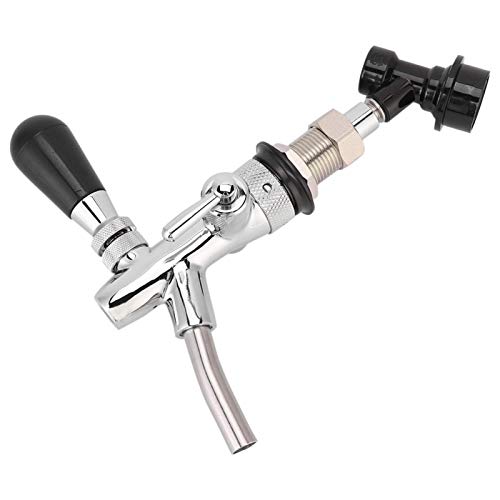 Bierhahn einstellbarer Bierhahn Wasserhahn Fass Bier Homebrewing Hahn mit Ball Lock Liquid Disconnect von Telituny
