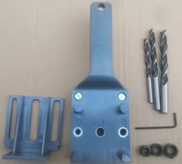 Holzbearbeitungsbohrerführungsvorrichtung, Handbohrgerät für gerade und abgewinkelte Löcher, 8-teiliges Lochsägen-Kit mit Legierungs-Bits, Präzisionswerkzeug für Holz, Kunststoff, weiche Legierungen von Telituny