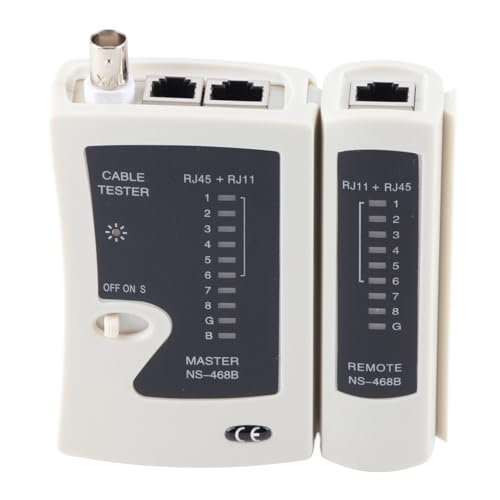 Kabeltester, LAN Network Cable Tester Digital Koaxial Netzwerktester mit RJ11 RJ45, für Ethernet & Telefon-Kabel, für Ethernet&Telefon-Kabel Prüfgerät Kabelbelegung Kurzschluss Crossover Patchkabel Kabeltester, LAN Network Cable Tester Digital Koaxial Netzwerktester mit RJ11 RJ45, für Ethernet & Telefon-Kabel, für Ethernet&Telefon-Kabel Prüfgerät Kabelbelegung Kurzschluss Crossover Patchkabel von Telituny