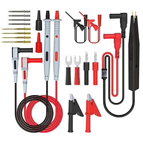 Multimeter-Prüfspitzen-Set Multimeter-Prüfspitzen-Set Elektrischer Clip-Prüfspitzen-Werkzeugsatz für elektrische Leistungsmessungen von Telituny