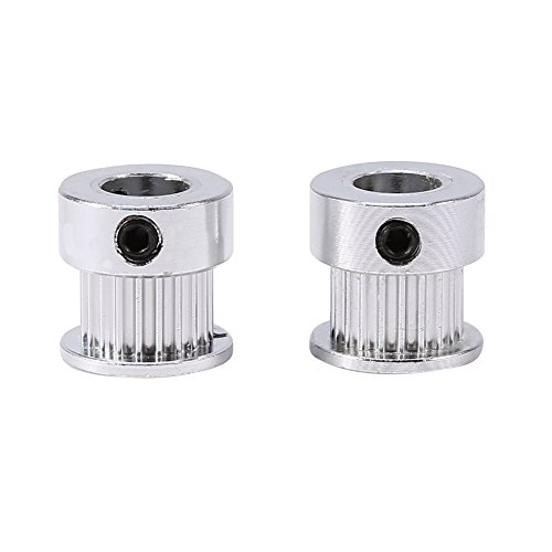 Riemenscheibe-2pcs Aluminiumlegierung Timing Pulleys Rad 8mm Innendurchmesser 20 Zähne für 3D-Drucker Riemenscheibe-2pcs Aluminiumlegierung Timing Pulleys Rad 8mm Innendurchmesser 20 Zähne für 3D-Drucker von Telituny