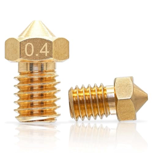 Telituny 3D Drucker Düsen, 3 Stück M6 Volcano Nozzle aus Hochwertigem Messingmaterial, Ersatzteile für Druckerdüsen, Abriebfest, Trichterform, für Elegoo Neptunes 4 Neptunes 4Pro Telituny 3D Drucker Düsen, 3 Stück M6 Volcano Nozzle aus Hochwertigem Messingmaterial, Ersatzteile für Druckerdüsen, Abriebfest, Trichterform, für Elegoo Neptunes 4 Neptunes 4Pro von Telituny