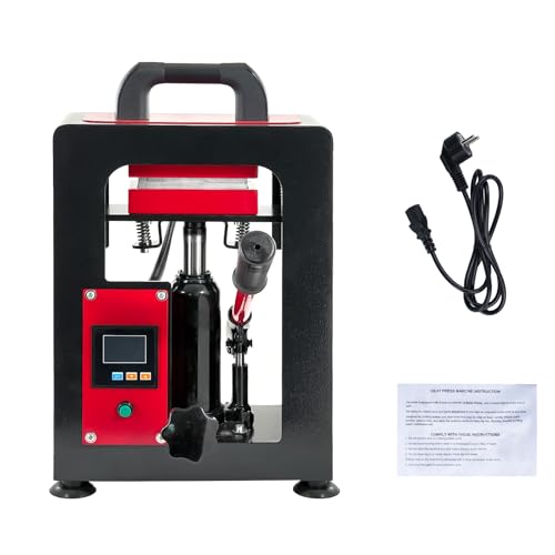 Telituny 5T Heat Press Machine, Allgemein Beliebte Rosin Presse Doppelseitige Heizmaschine 6 * 12 cm Kolophoniumpresse Druck Heißpressanlage Extraktionsmaschine von Kolophonium Telituny 5T Heat Press Machine, Allgemein Beliebte Rosin Presse Doppelseitige Heizmaschine 6 * 12 cm Kolophoniumpresse Druck Heißpressanlage Extraktionsmaschine von Kolophonium von Telituny