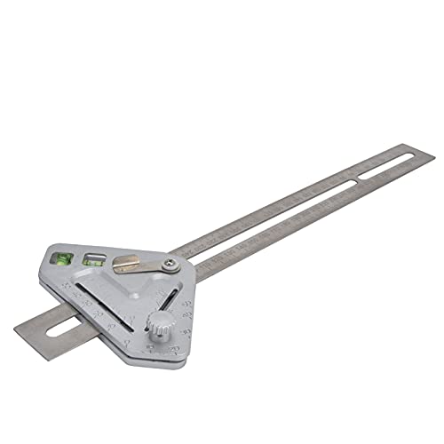 Telituny Aluminiumlegierung Holzverarbeitung Messwerkzeug, Füllstandsmessbeherrscher, Multi-Winkel-Messgerät, 180°, für Tischlermeister, Mechaniker, 40 cm lang, Telituny Aluminiumlegierung Holzverarbeitung Messwerkzeug, Füllstandsmessbeherrscher, Multi-Winkel-Messgerät, 180°, für Tischlermeister, Mechaniker, 40 cm lang, von Telituny
