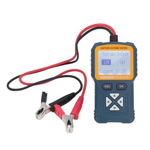 Telituny Batterietester, digitaler Batterieladeprüfer 100 – 2000 CCA, Analysator für Autobatterien, für 12 V-Batterien, Auto-Batteriestandprüfer mit Test Telituny Batterietester, digitaler Batterieladeprüfer 100 – 2000 CCA, Analysator für Autobatterien, für 12 V-Batterien, Auto-Batteriestandprüfer mit Test von Telituny