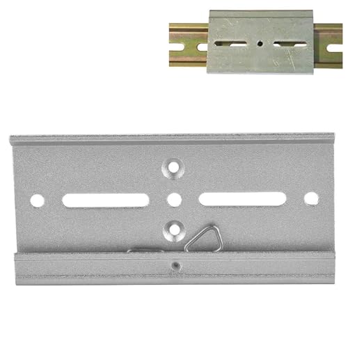 Telituny Din Rail Mount Clip, 35mm Aluminium DIN-Schiene feste Klemme Universal Din-Rail Montagehalterung Klemme für Relaismontage Schalter Injektoren (#8 100mm mattiert) von Telituny