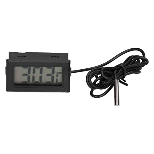 Telituny Digital-Thermometer mit Sonde, von -50°C bis 110°C Temperaturbereich, ± 1 ℃ Genauigkeit, 100 Cm Externer Sensor, LCD-Display, für Kühlschrank/AC/Automobile/Computer Monitoring Telituny Digital-Thermometer mit Sonde, von -50°C bis 110°C Temperaturbereich, ± 1 ℃ Genauigkeit, 100 Cm Externer Sensor, LCD-Display, für Kühlschrank/AC/Automobile/Computer Monitoring von Telituny