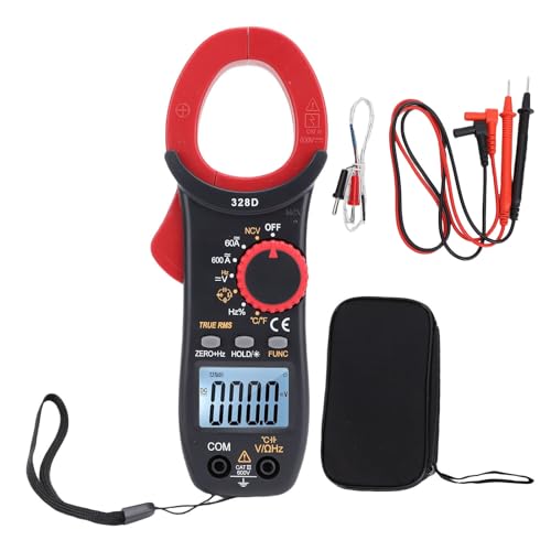 Telituny Digitales Klemmenmessgerät, AC/DC Stromprüfer 600A mit NCV, Automatisches Multimeter für Spannung, Kapazität, Temperatur, Widerstand, Frequenz - Modell 328D inkl Telituny Digitales Klemmenmessgerät, AC/DC Stromprüfer 600A mit NCV, Automatisches Multimeter für Spannung, Kapazität, Temperatur, Widerstand, Frequenz - Modell 328D inkl von Telituny