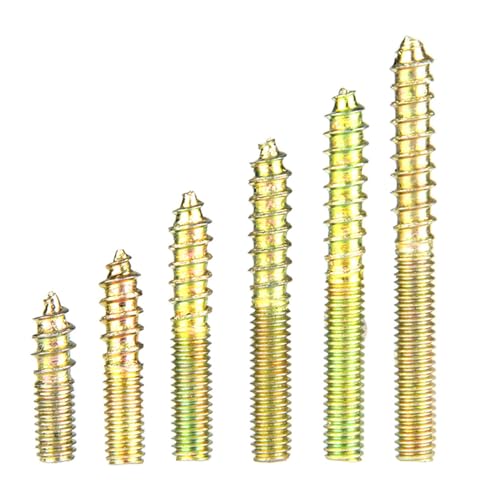 Telituny Dübelschrauben-Set, Befestigungselemente aus verzinktem Eisen, Sortiment mit Drahtdurchmesser 4 mm, Möbelverbinder-Set 110 Stück, Kunststoffgehäuse Telituny Dübelschrauben-Set, Befestigungselemente aus verzinktem Eisen, Sortiment mit Drahtdurchmesser 4 mm, Möbelverbinder-Set 110 Stück, Kunststoffgehäuse von Telituny